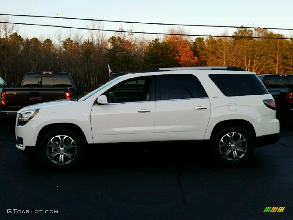 2015 Acadia SLT AWD - Summit White / Ebony photo #3