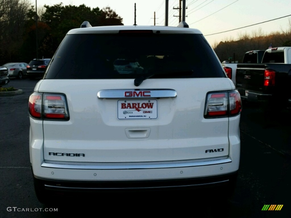 2015 Acadia SLT AWD - Summit White / Ebony photo #5