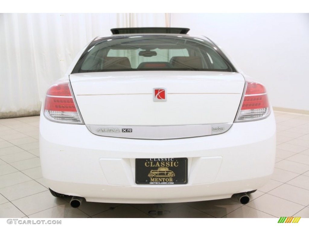 2008 Aura XR - Cream White / Morocco Brown photo #17