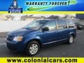 Deep Water Blue Pearl Coat 2010 Dodge Grand Caravan SE