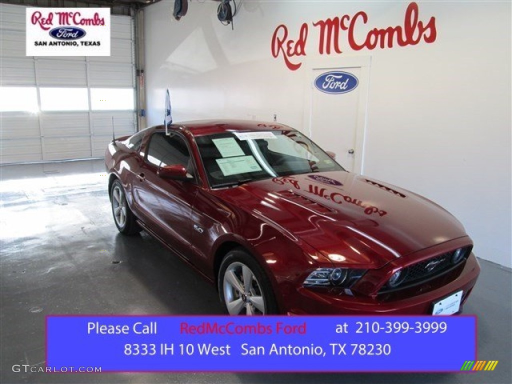 2014 Mustang GT Coupe - Ruby Red / Charcoal Black photo #1