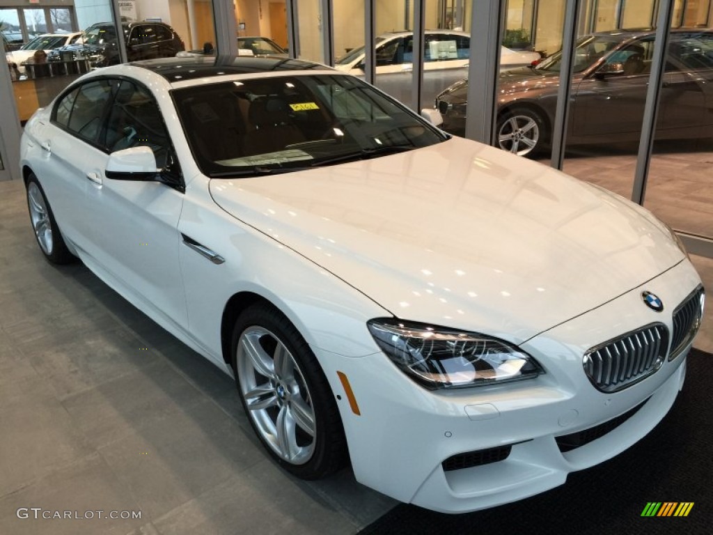 2015 6 Series 650i xDrive Gran Coupe - Alpine White / BMW Individual Amaro Brown Full Merino Leather photo #1