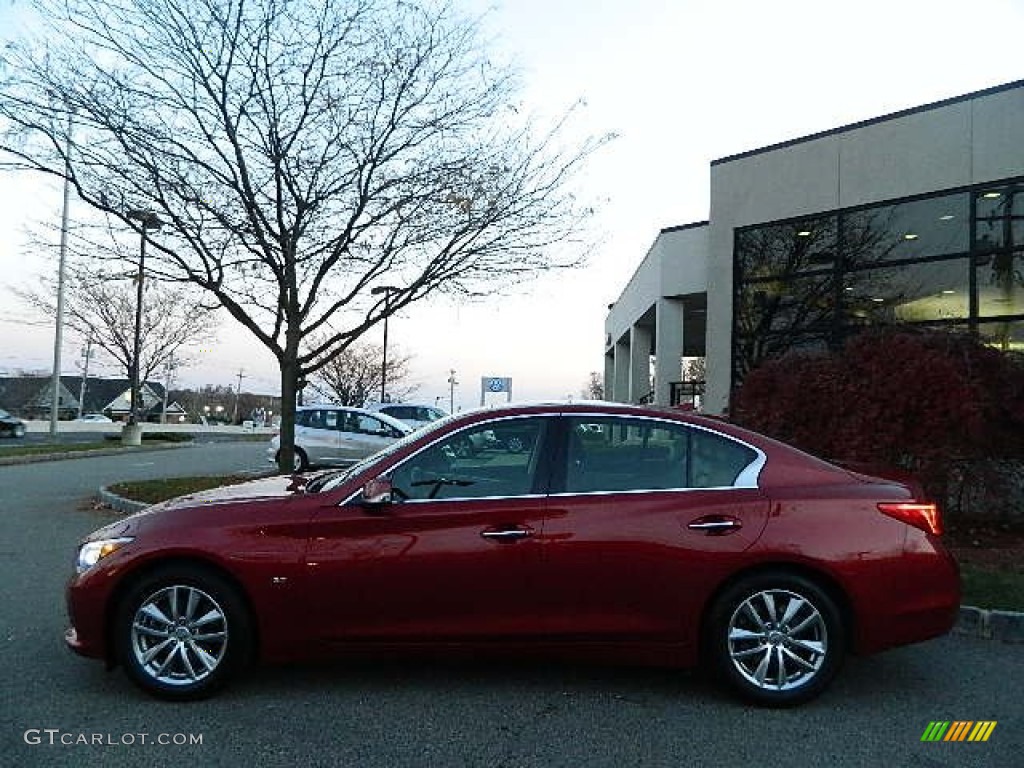 Venetian Ruby 2014 Infiniti Q 50 3.7 AWD Premium Exterior Photo #99321451