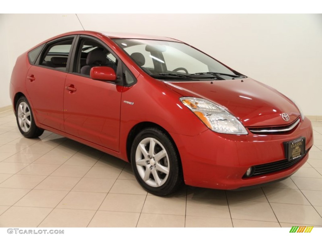 2007 Prius Hybrid Touring - Barcelona Red Metallic / Dark Gray photo #1