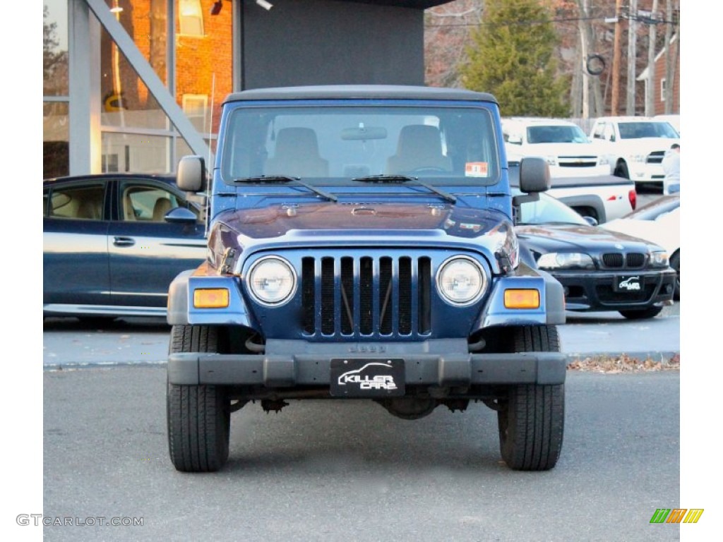 2004 Wrangler X 4x4 - Patriot Blue Pearl / Khaki photo #2