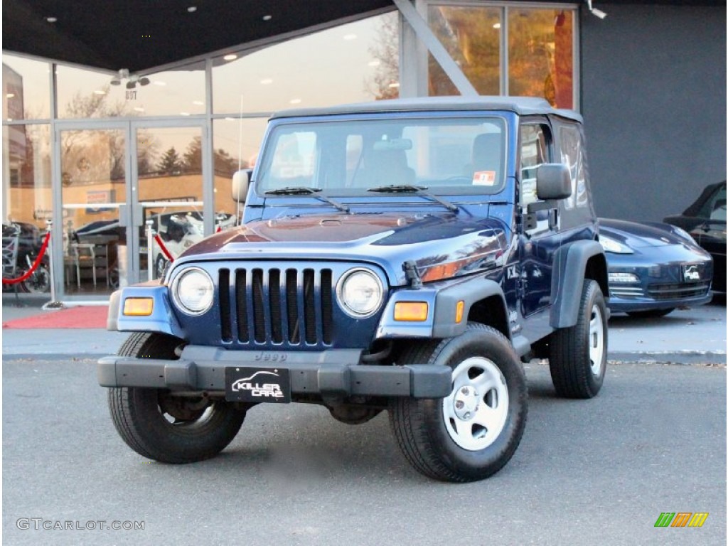 2004 Wrangler X 4x4 - Patriot Blue Pearl / Khaki photo #3