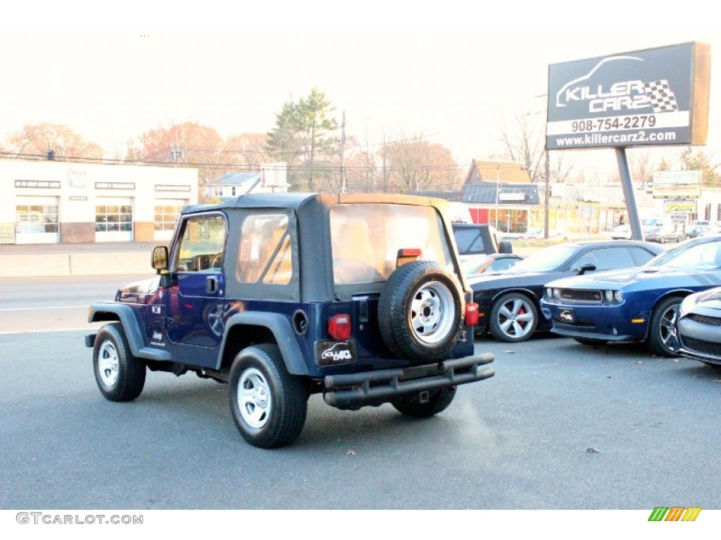 2004 Wrangler X 4x4 - Patriot Blue Pearl / Khaki photo #5