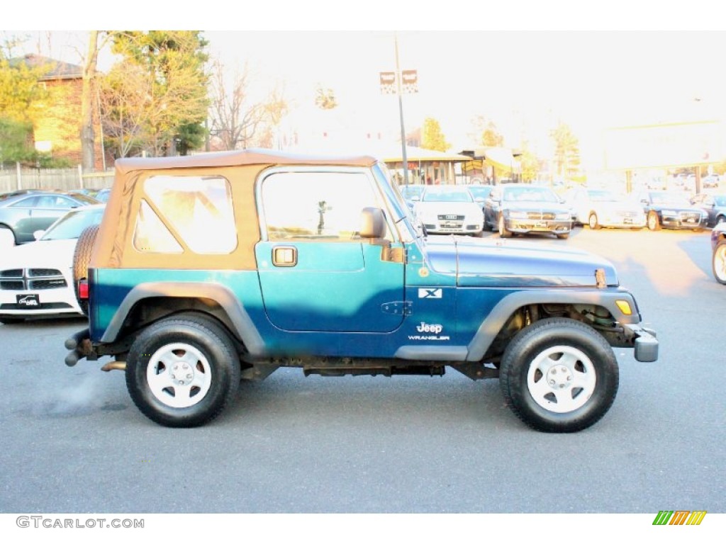 2004 Wrangler X 4x4 - Patriot Blue Pearl / Khaki photo #10