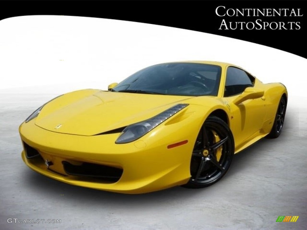 2011 458 Italia - Giallo Modena (Yellow) / Nero (Black) photo #1