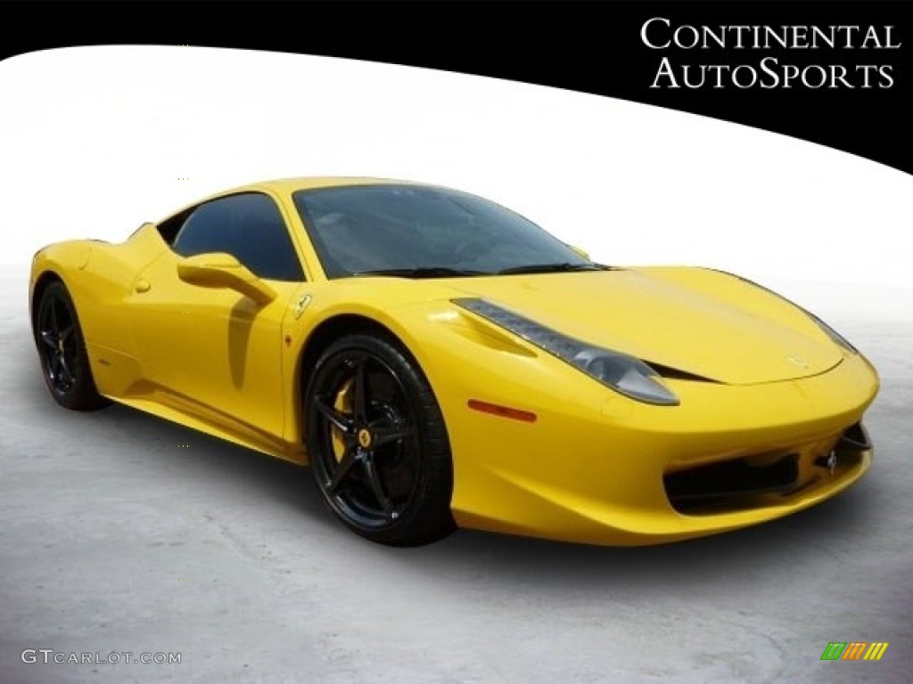 2011 458 Italia - Giallo Modena (Yellow) / Nero (Black) photo #7