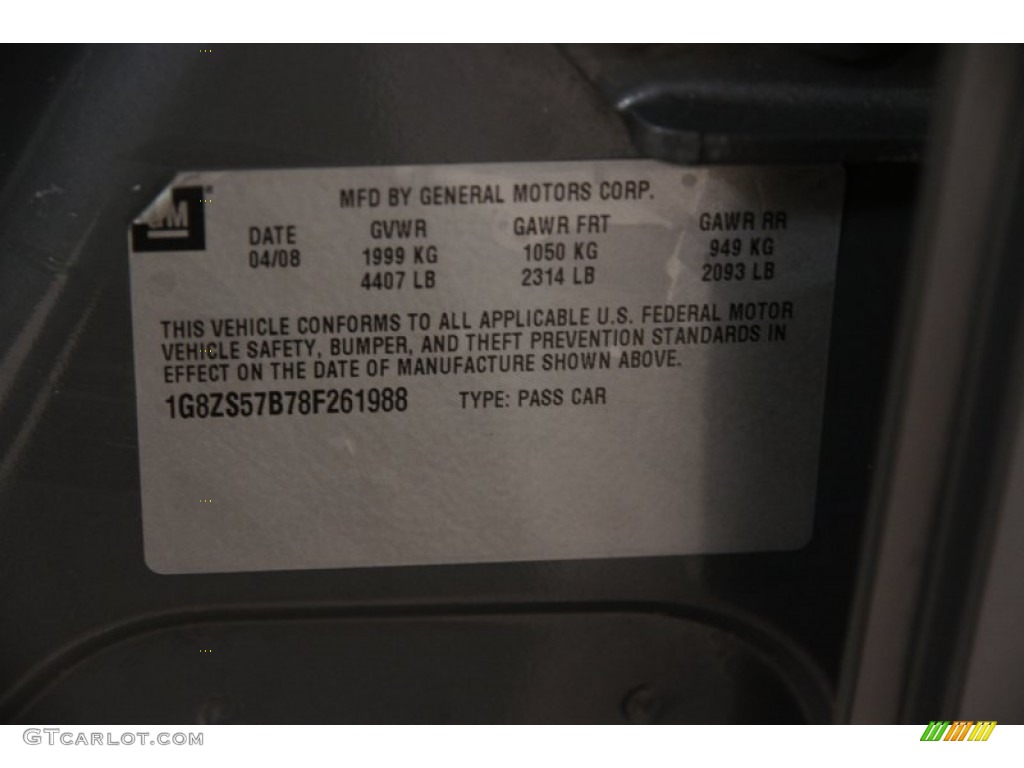 2008 Aura XE - Techno Gray / Gray photo #16