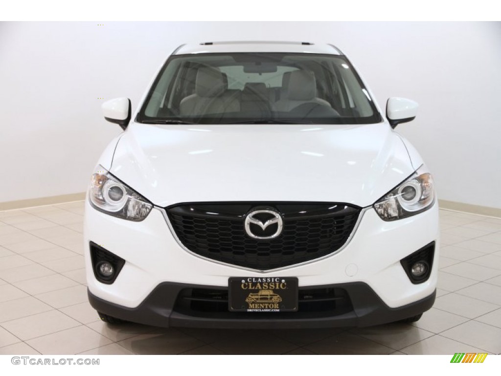 2014 CX-5 Touring - Crystal White Pearl Mica / Sand photo #2