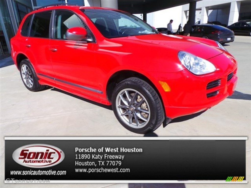 2006 Cayenne S Titanium - Pure Red / Black/Steel Grey photo #1
