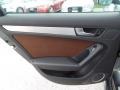 2015 Audi A4 Chestnut Brown/Black Interior Door Panel Photo