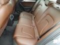 2015 Audi A4 Chestnut Brown/Black Interior Rear Seat Photo