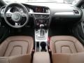 2015 Audi A4 Chestnut Brown/Black Interior Dashboard Photo