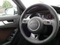 2015 Audi A4 Chestnut Brown/Black Interior Steering Wheel Photo