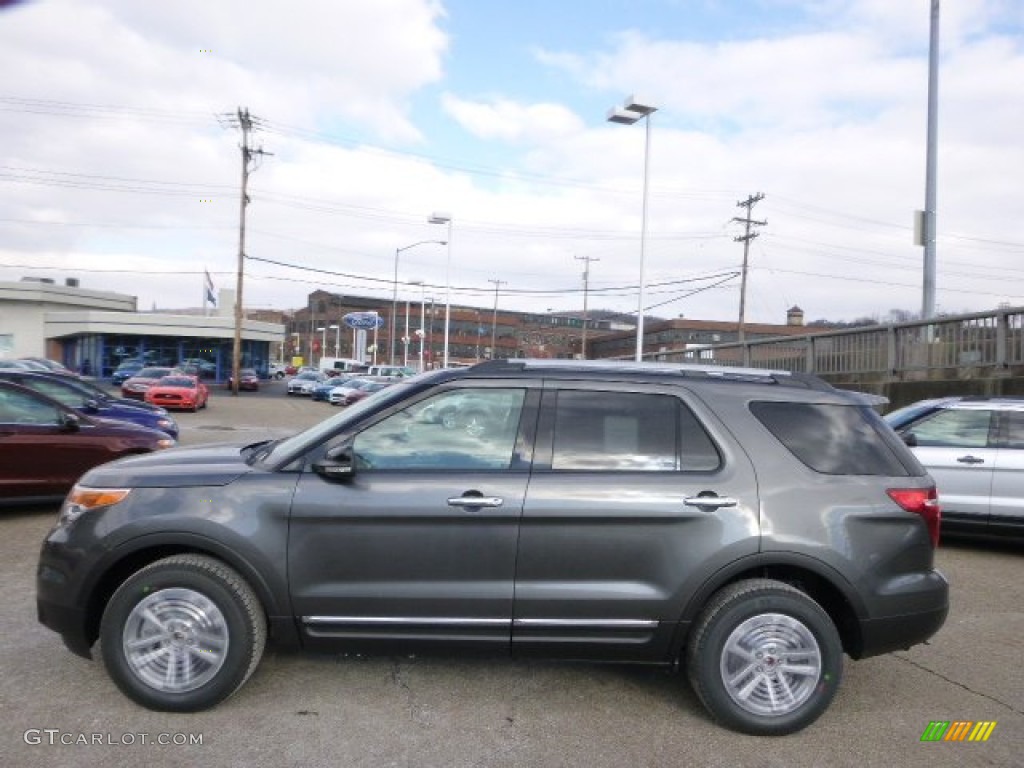 2015 Explorer XLT 4WD - Magnetic / Charcoal Black photo #5