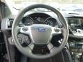 Charcoal Black 2015 Ford Escape Titanium 4WD Steering Wheel