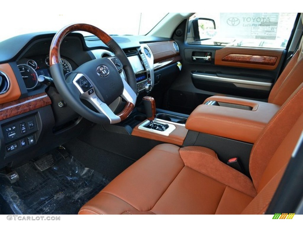 1794 Edition Premium Brown Leather Interior 2015 Toyota Tundra 1794 Edition CrewMax 4x4 Photo #99331378