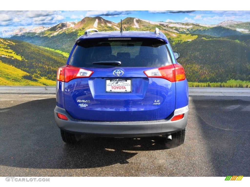 2015 RAV4 LE AWD - Blue Crush Metallic / Ash photo #4