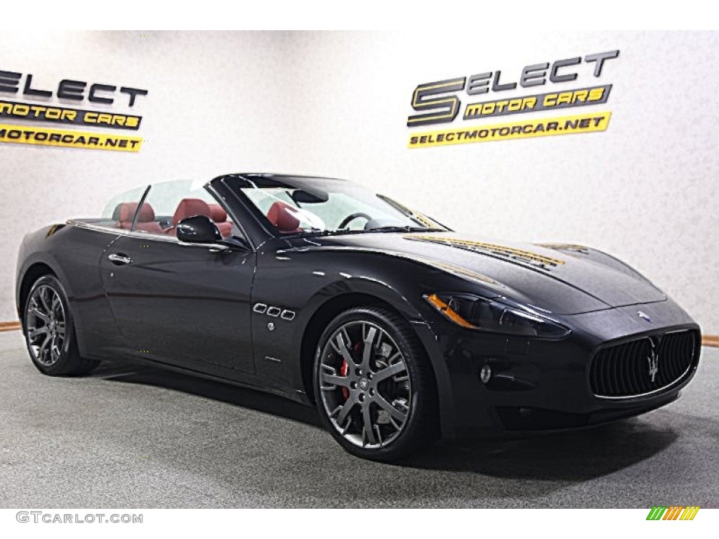 2011 GranTurismo Convertible GranCabrio - Grigio Granito (Dark Grey) / Rosso Corallo photo #3