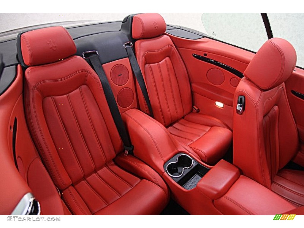 2011 GranTurismo Convertible GranCabrio - Grigio Granito (Dark Grey) / Rosso Corallo photo #11