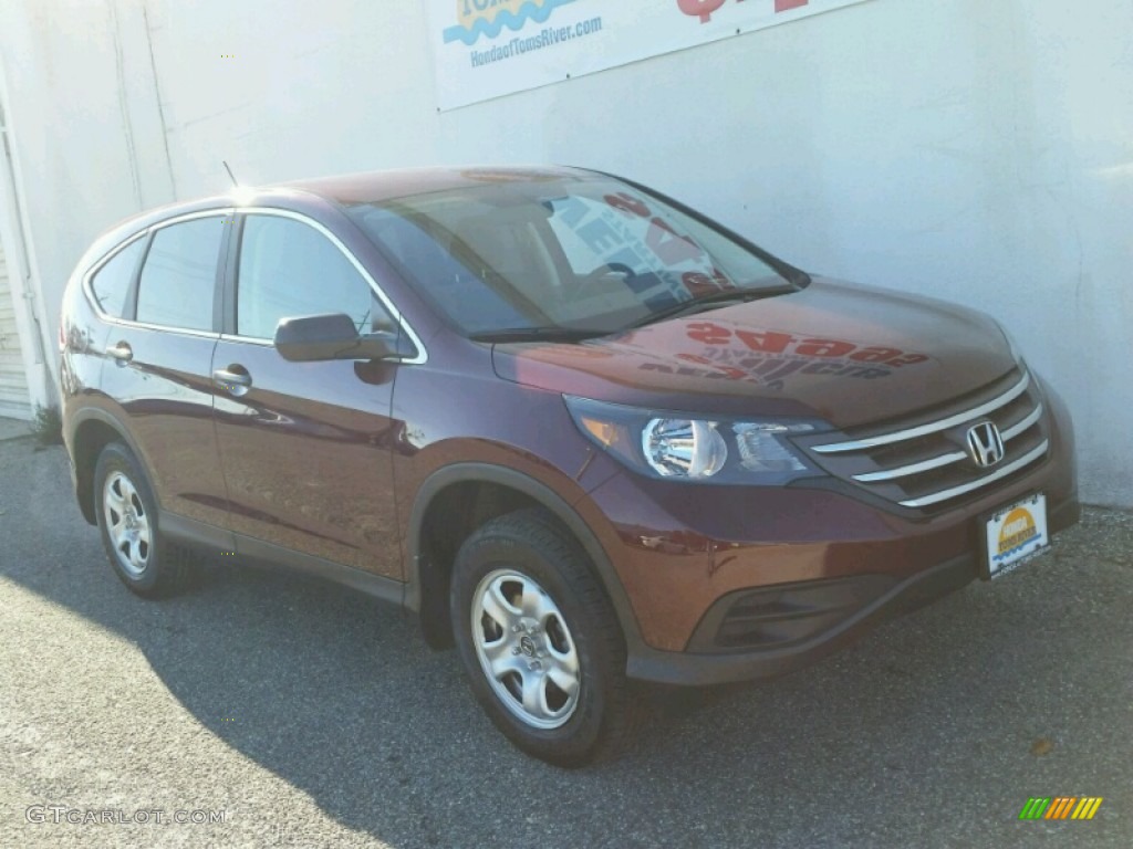 2012 CR-V LX 4WD - Basque Red Pearl II / Gray photo #30
