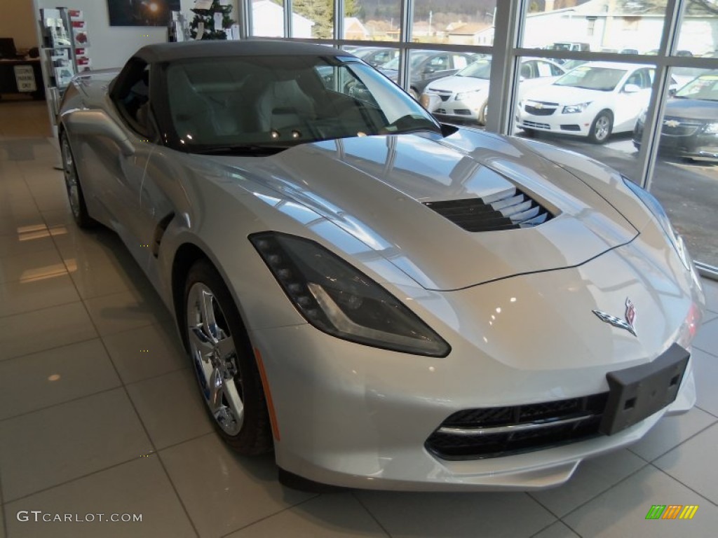 2014 Corvette Stingray Convertible - Blade Silver Metallic / Gray photo #1