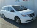 2012 White Diamond Pearl Honda Odyssey EX-L  photo #30