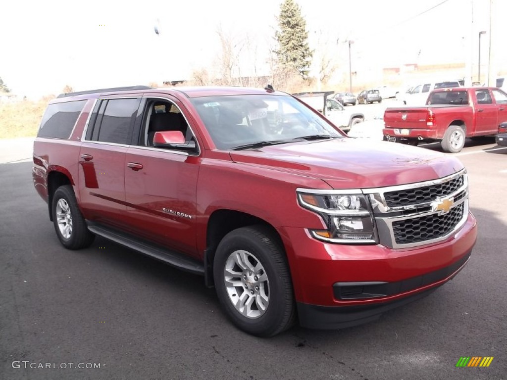 Crystal Red Tintcoat 2015 Chevrolet Suburban LS 4WD Exterior Photo #99334846