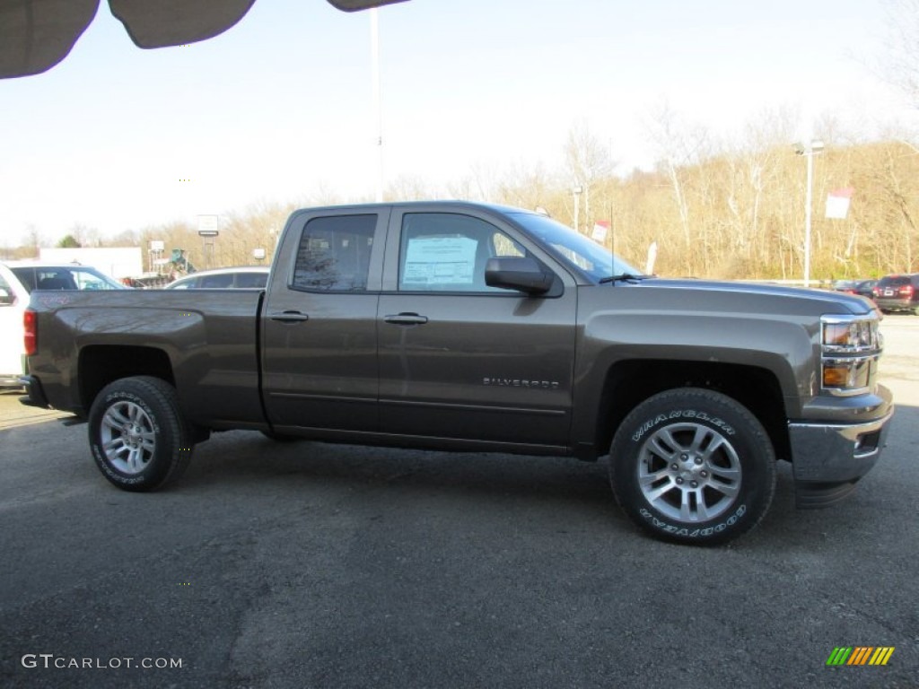 2015 Silverado 1500 LT Double Cab 4x4 - Brownstone Metallic / Jet Black photo #7