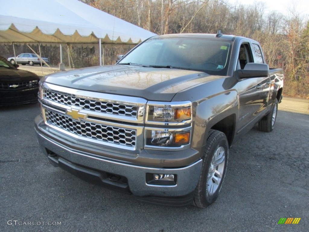 2015 Silverado 1500 LT Double Cab 4x4 - Brownstone Metallic / Jet Black photo #10