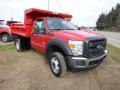 2015 Vermillion Red Ford F550 Super Duty XL Regular Cab 4x4 Dump Truck  photo #4