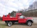 2015 Vermillion Red Ford F550 Super Duty XL Regular Cab 4x4 Dump Truck  photo #5