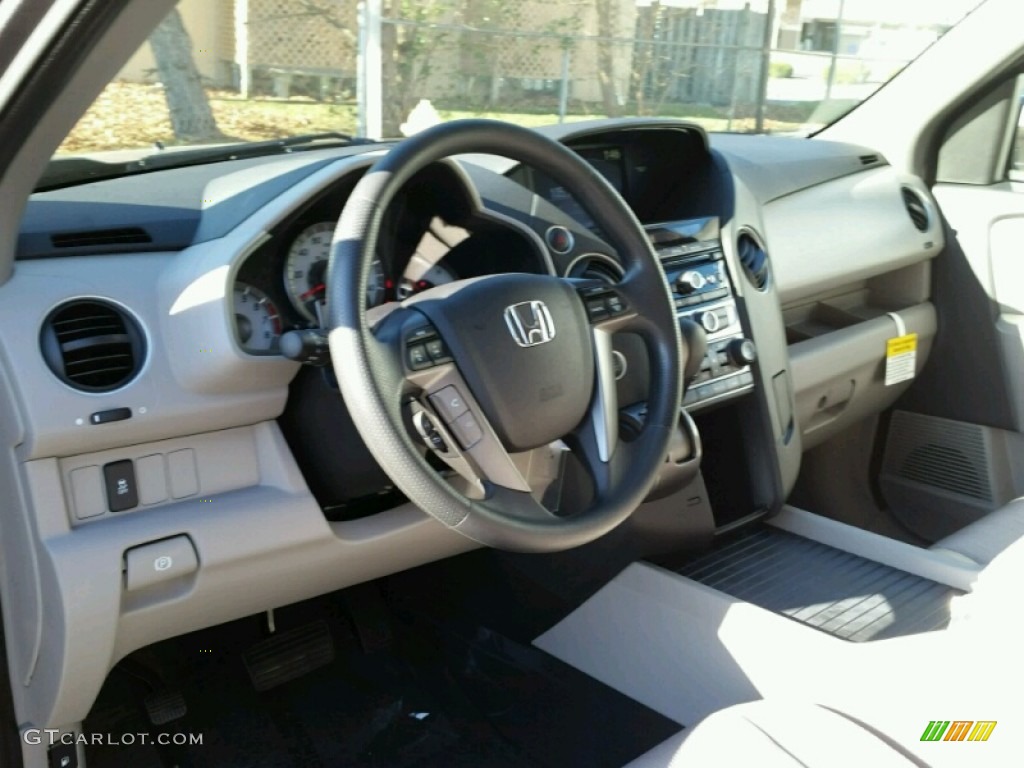 2015 Pilot EX 4WD - Modern Steel Metallic / Gray photo #3