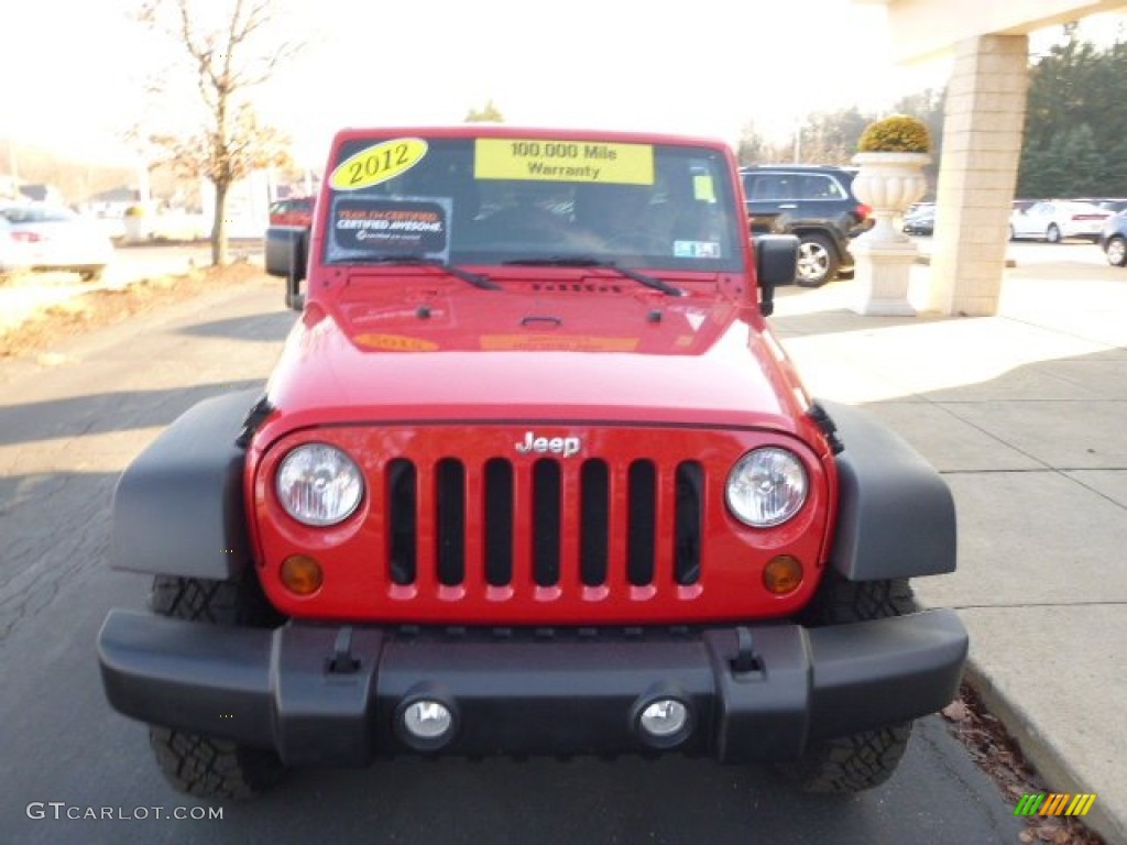 2012 Wrangler Unlimited Sport 4x4 - Flame Red / Black photo #3