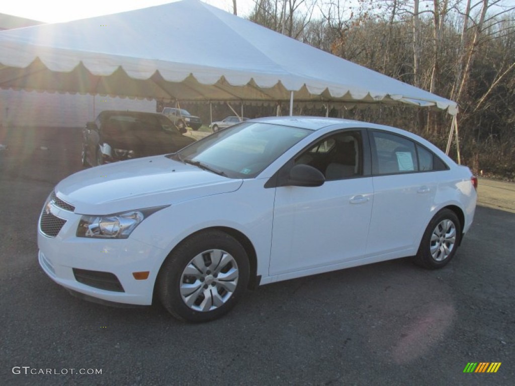 2014 Cruze LS - Summit White / Jet Black/Medium Titanium photo #1