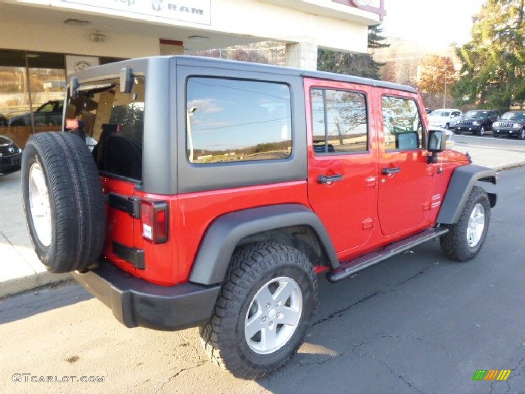 2012 Wrangler Unlimited Sport 4x4 - Flame Red / Black photo #8