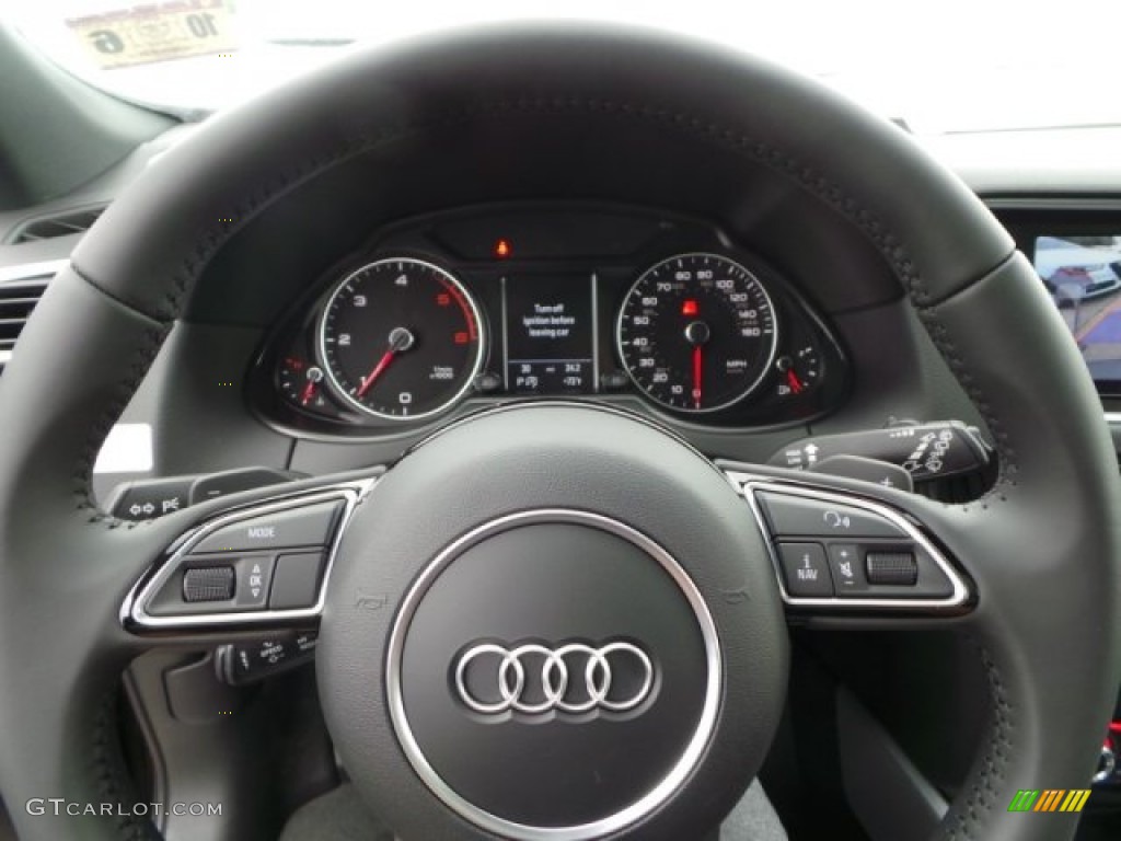 2015 Audi Q5 3.0 TDI Premium Plus quattro Black Steering Wheel Photo #99338104