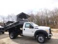 Oxford White - F550 Super Duty XL Regular Cab 4x4 Dump Truck Photo No. 5