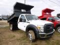 2015 Oxford White Ford F450 Super Duty XL Regular Cab Dump Truck 4x4  photo #4