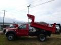 Vermillion Red - F550 Super Duty XL Regular Cab 4x4 Dump Truck Photo No. 1