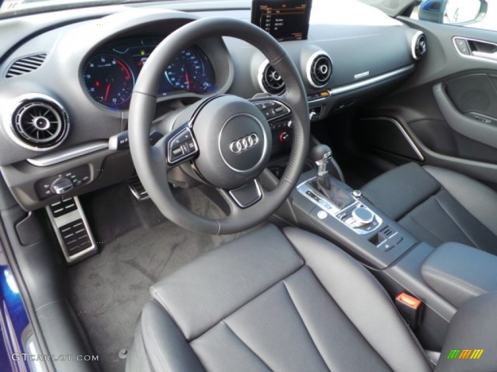 Black Interior 2015 Audi A3 2.0 Prestige quattro Photo #99340254