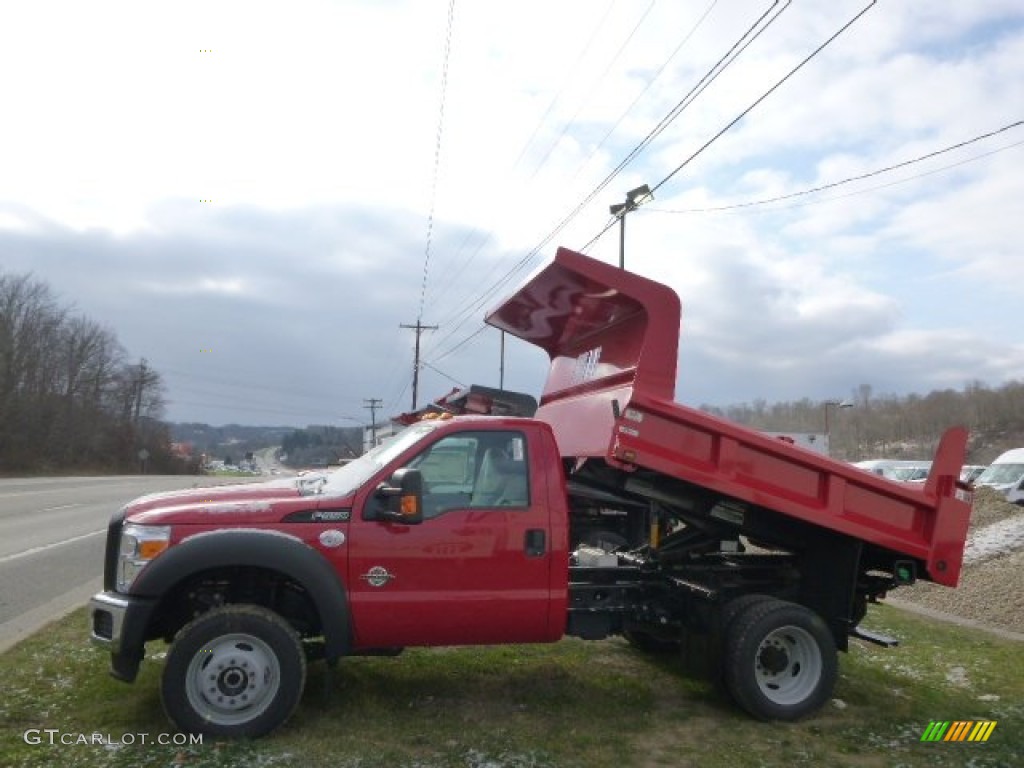 Vermillion Red Ford F550 Super Duty