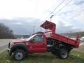 Vermillion Red 2015 Ford F550 Super Duty XL Regular Cab 4x4 Dump Truck