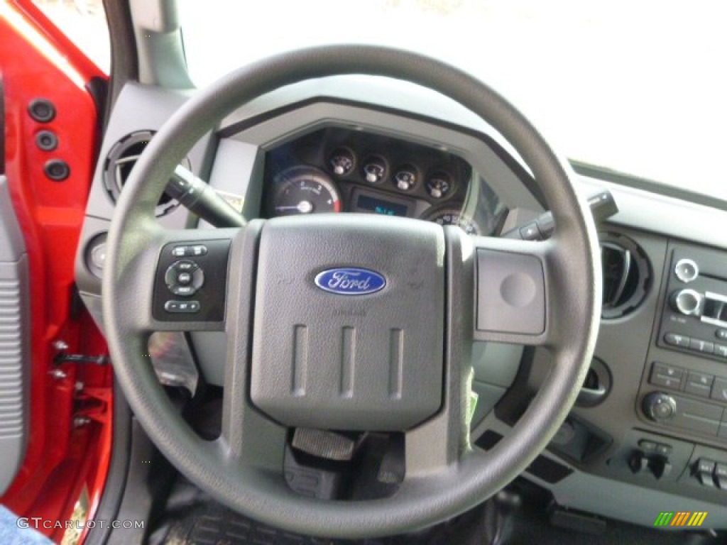 2015 F550 Super Duty XL Regular Cab 4x4 Dump Truck - Vermillion Red / Steel photo #18