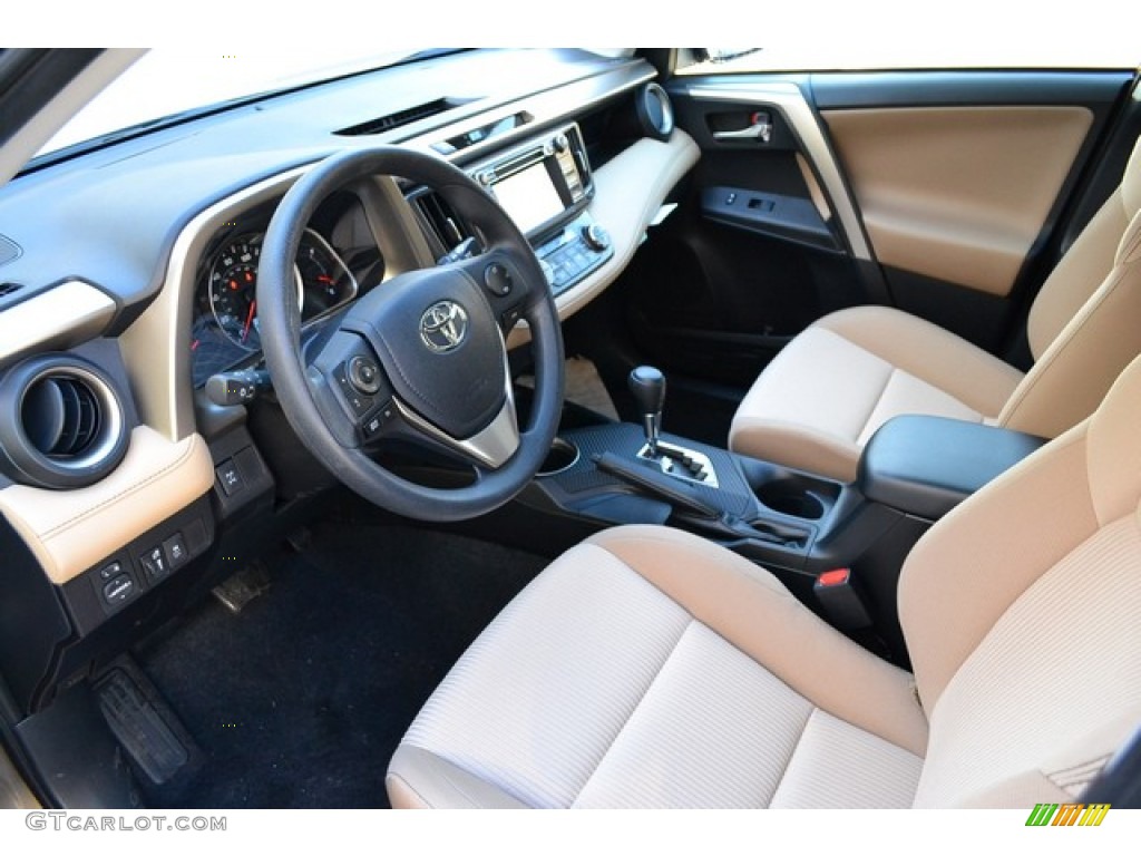 Latte Interior 2015 Toyota RAV4 XLE AWD Photo #99340699