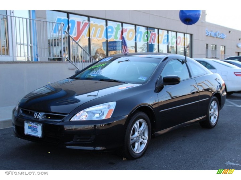 2007 Accord EX-L Coupe - Nighthawk Black Pearl / Gray photo #1