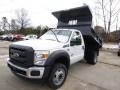 Oxford White - F550 Super Duty XL Regular Cab 4x4 Dump Truck Photo No. 2